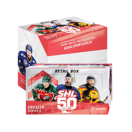 SportZoo SHL 25/26 Series 2 Retail Box med hockeykort för samlare.