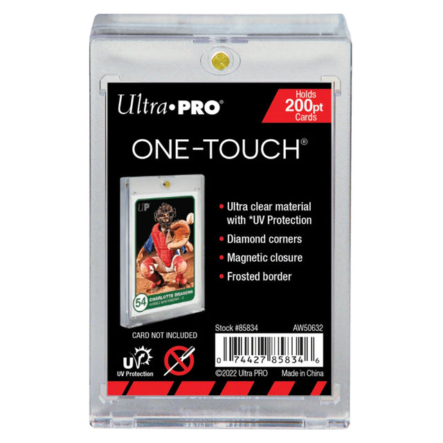 Ultra Pro One Touch 200pt magnetisk korthållare med UV-skydd för tjocka samlarkort.