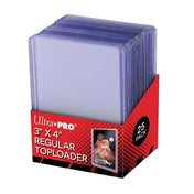 Ultra PRO Regular Toploader 35 pt, genomskinligt skydd för hockeykort och samlarkort.