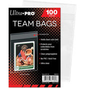 Ultra Pro Team Bags 100-pack för skydd av toploaders och samlarkort.