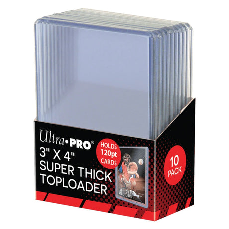Ultra PRO Toploader 130pt premiumskydd för tjocka hockeykort och samlarkort.