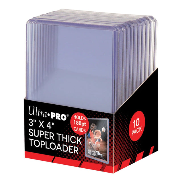 Ultra PRO Toploader 180 pt styv plastficka för tjocka hockeykort och samlarkort.