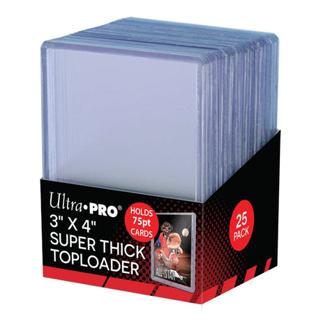 Ultra PRO Toploader 75 pt ger optimalt skydd för tjockare samlarkort.