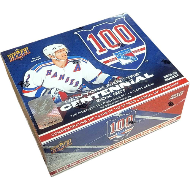 Upper Deck New York Rangers Centennial Box Set med hockeykort för samlare.