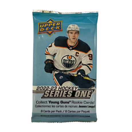 Upper Deck NHL 22-23 Series 1 Retail Pack, hockeykort med chans på Young Guns.