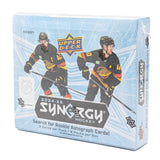 Obruten hobbybox med 2024-25 Upper Deck Synergy hockeykort för NHL-samlare.